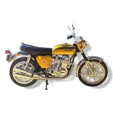 Miniatura Moto Honda Cb750four 1:12 18cm Coleção Decoração