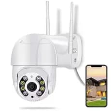 Camera Ip WIfi Com Duas Antenas Visão Noturna Starmega ST-110