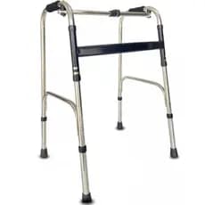 Andador 2 Barras Idoso Adulto Dobravel Articulado Fixo Regulavel 120kg Supermedy