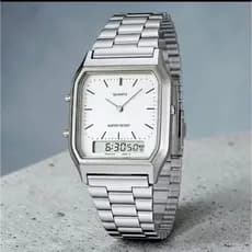 [280] Relógio Feminino Digital Analogico MINI pulseira aço lindo pequeno