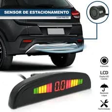 Sensor de Ré Traseiro Preto Aviso Aproximação Jeep Renegade 2015 2016 2017 2018 2019 2020