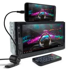 Kit Central Multimídia + Câmera Ré Prisma 2013 2014 2015 2016 Padrão Japonês Android Auto Carplay