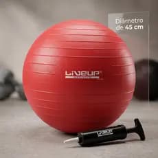 Bola Suiça 45Cm com Mini Inflador Bola de Pilates Yoga Exercício Academia Liveup Anti Estouro