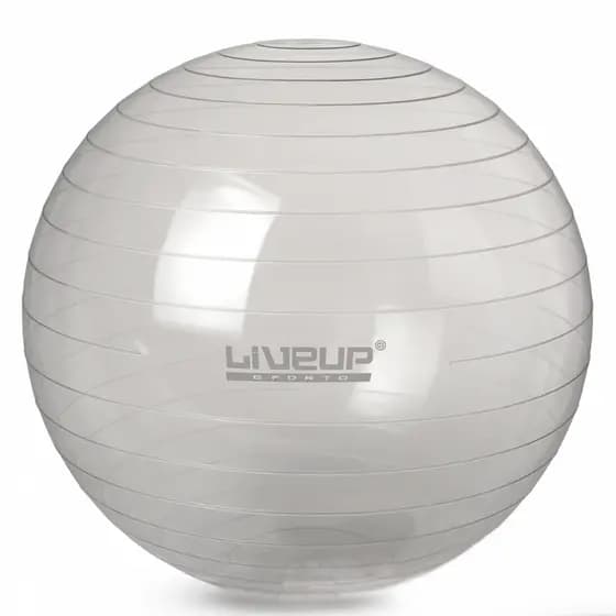 Bola De Pilates Suiça Yoga Treino 65cm Transparente Liveup