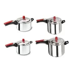 Kit 4 Panelas De Pressão 3 l  4,5 l 7 l e 10 litros Globo 3 anos de Garantia