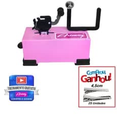 Máquina De Fazer Laço Pet + Bico De Pato 4,5cm Prata