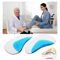 Palmilha Gel de Silicone Massageadora Curva do Pé Qualidade