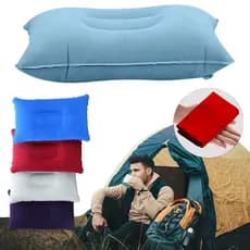 Travesseiro Almofada Inflável de Encher Para Viagem Avião Ônibus Barraca de Camping Acampamento Trilha Tenda Passeio