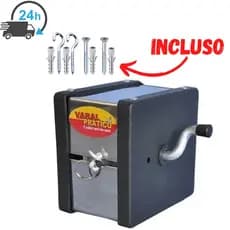 Varal Recolhível Retrátil De Parede 30m Inox Varal Pratico