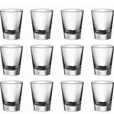 KIT 30 UNIDADES JOGO DE COPOS DE DOSE  DE VIDRO PINGA CACHAÇA VODKA TEQUILA DRINK BAR ATACADO