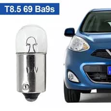 20 Lâmpadas 69 Ba9s T8.5  4wAmarelo Convencional Inmetro Cabine