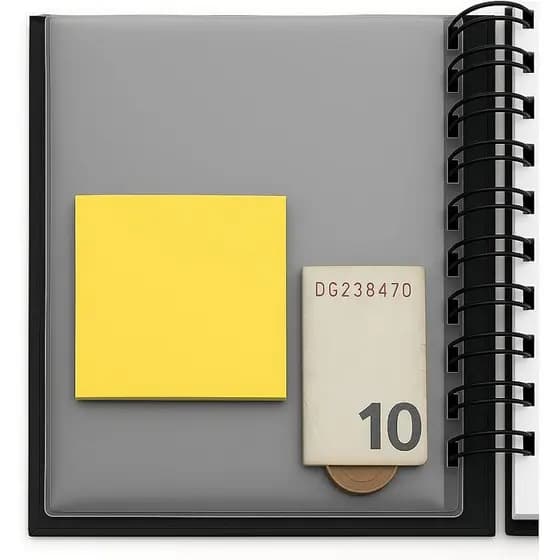 Envelope Canguru Agenda Planner Caderno A5 15x21 cm Sarja Transparente Fosco Bolso