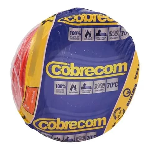 Fio Eletrico Cabo Flexivel 1,5mm X 50 Metros Cobrecom Certificado