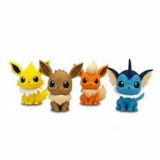 Action Figure Pokémon Eeveelutions Eevee Vaporeon Jolteon Flareon Impressão 3D Colecionável Geek Anime Decorativo