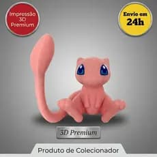 Action Figure Mew Mewtwo Pokémon Impressão 3D Estátua Colecionável Decorativa Geek Anime Presente Otaku Premium