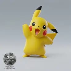 Action Figure Pikachu Pokémon 22cm Estátua Colecionável Impressão 3D Decorativo Anime Presente Geek Otaku