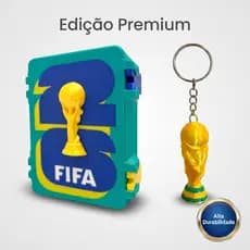 Caixa Figurinha Copa do Mundo Personalizada Nome Acabamento Premium