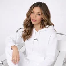 Moletom Feminino Estampado Fitness Flanelado com Bolso e Capuz - Frete Grátis