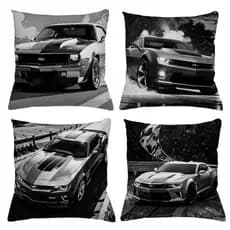 Kit com 4 Capas de Almofada, Decorativas, Camaro, Luxo