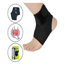 Par Tornozeleira Tensor Ajustavel Estabilizador Dor Ortopedica Fitness Treino Musculacao Futebol Crossfit