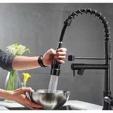 Torneira Cozinha Gourmet de Bancada Com Spray Extensor Torneira Cozinha Luxo Água Quente E Fria