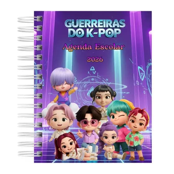 Agenda Escolar 2026 - Huntrix - Guerreiras