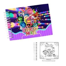 Livro de colorir para meninas capa dura com brinde A5