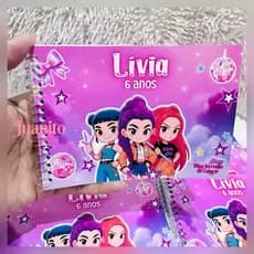 Livrinho de colorir + giz de cera - Capa Mole  - para lembrancinhas