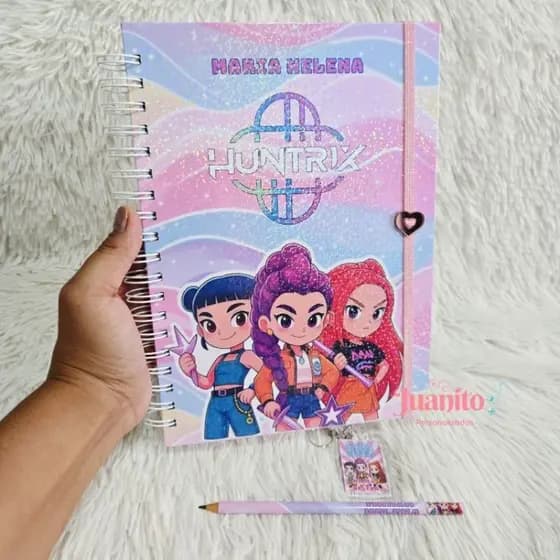 Caderno das Guerreiras com nome na capa- o mais lindo de todos