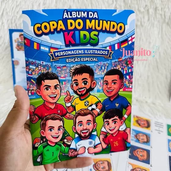 Álbum de Figurinhas Infantil da Copa do Mundo 2026