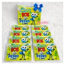 Kit sacolinha + livrinho de colorir  Boby Zoom - pegue e monte - qualquer tema