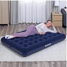 Colchão Inflável Conforto Aveludado Casal Camping Praia Premium