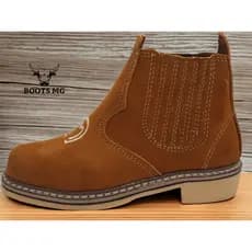 Bota Masculina Country Trabalho Couro Vaquejada Botina Butina Sapato Original Unissex Costurada e Colada