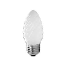 Empalux Kit 20 Lâmpadas Vela Torcida 25W E27 127V Fosca Luz Quente Clássica Decorativa