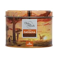 Chá da Savana Em Pote Chamel Rooibos Vanilla Especial Chás do Mundo 50 Gramas