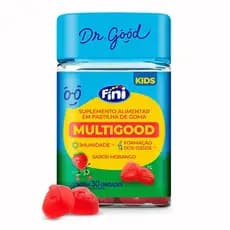 Dr.Good Fini Multigood Suplemento Alimentar em Pastilha de Gomas Sabor Morango 30 Unidades