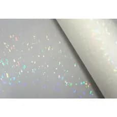 Bopp Holográfico 3d Caquinhos Brilho 22cm x 10 Metros