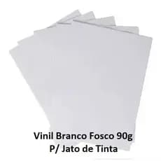 Vinil Adesivo Branco Matte A4 10 Folhas Prova D'agua -  jato de tinta