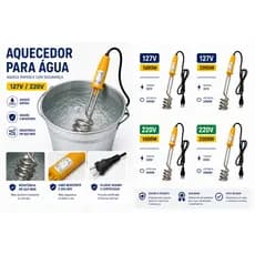 Ebulidor Elétrico Rabo Quente 127v Ou 220v Ferve Água Rápido Mergulhão Elétrico