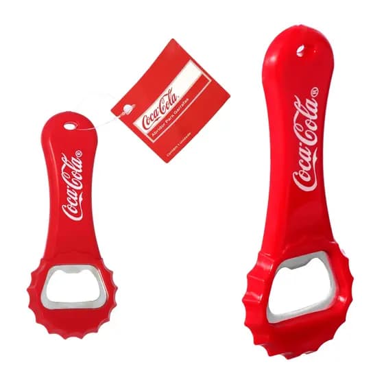 Abridor De Garrafas Coca Cola Vermelho 12cm