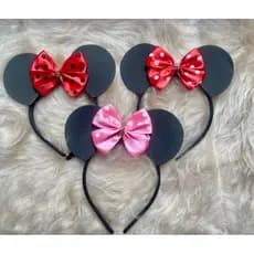 Tiara Minnie Infantil Orelhinha Fantasia