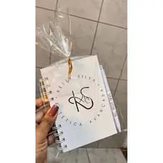 Caderneta Personalizada com Caneta | Lembrancinha para Clientes | Kit Personalizado para Loja ou Mimo