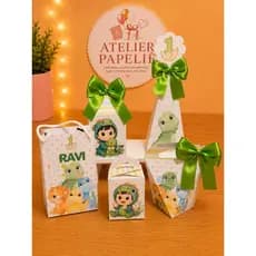 ENVIO RÁPIDO Kit Festa Infantil Lembrancinhas Personalizadas Dinossauro Baby  Nome e Idade