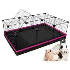 Cercado Porquinho da Índia Coelho Tartaruga Hamster 60x90cm Tela 25mm com Teto Cercadinho Viveiro