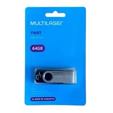 Pen Drive 64GB Multilaser twist