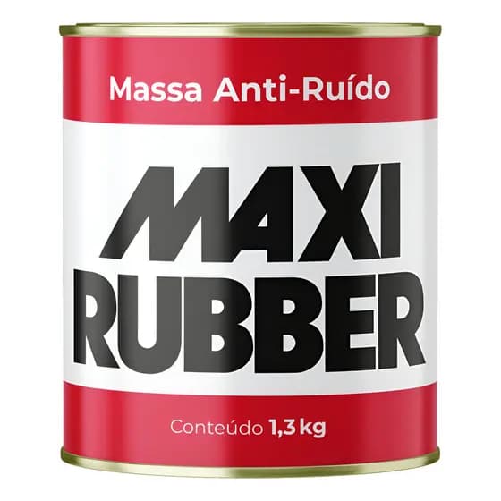 Massa MAXI RUBBER Anti Ruído p/ Automóveis 1,3kg - 3MG035