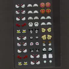 60 adesivos de unha 3D PRÉ PRONTO fofinho (1 cartela com 60 unidades) - modelo 555-2 fofinhos