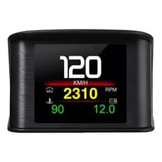 Velocímetro Automático Digital De Tensão Hud P10 OBD2 Head Up P10 Pro Marcador de Temperatura