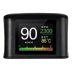 Temperatura Digital Obd2 P10 Hud Aviso De Velocidade Auto Pecas e Acessorios