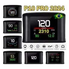 P10 Head-Up Display (HUD) Com Conexão OBD2 E Tela LCD Colorida , Monitor De Carro